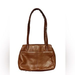 Stone Mountain Brown Leather Shoulder Bag Purse